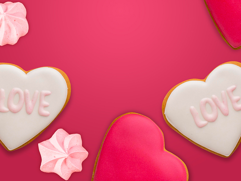 Premium Valentine’s Day heart-shaped candy arranged for bulk orders and private label confectionery branding