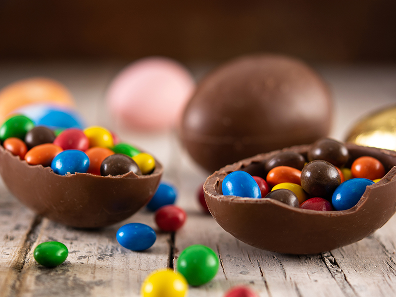 Easter-themed candy designed for retail displays and holiday sales