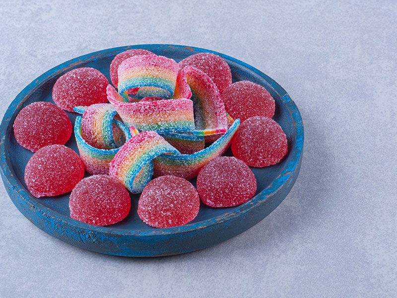 輸入業者向けハラール認証済みキャンディー製品ラインナップ（グミ、ジェリービーンズ、マシュマロなど）