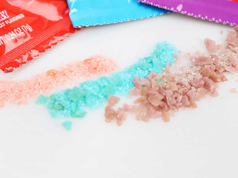 popping candy granules close up for wholesale supply