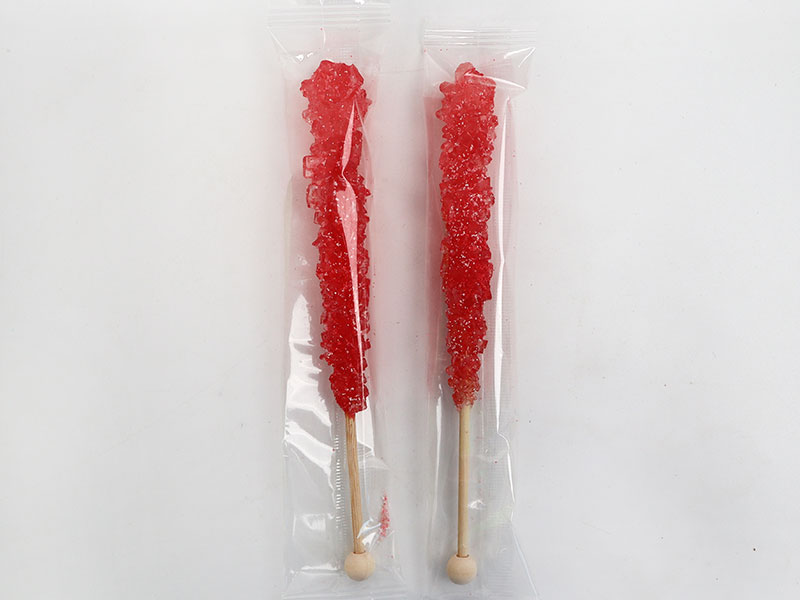 Rock candy sticks with custom colors and flavors for bulk seasonal candy programs