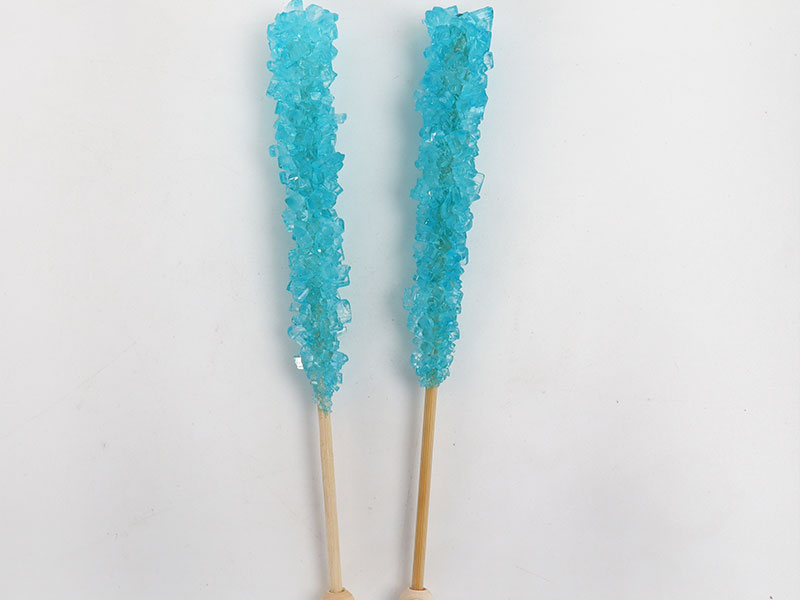 Rock candy sticks in assorted colors for retail and supermarket candy shelves